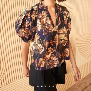 NWT Ulla Johnson Tillie Top in Lupine Sz 8